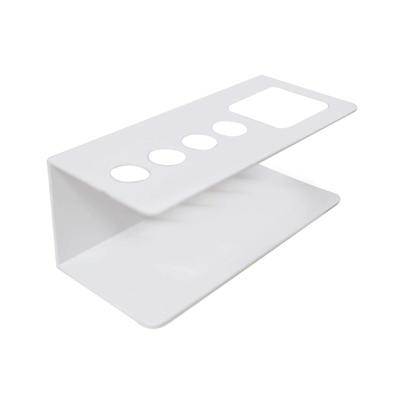 OBASIX Whiteboard Marker & Duster Holder Color White in Aluminium