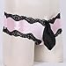 CHICTRY Men's Lace Floral Bikini Briefs Underwear Sissy Pouch Crossdress Panties Pink X-Large(Waist:32.0-38.0