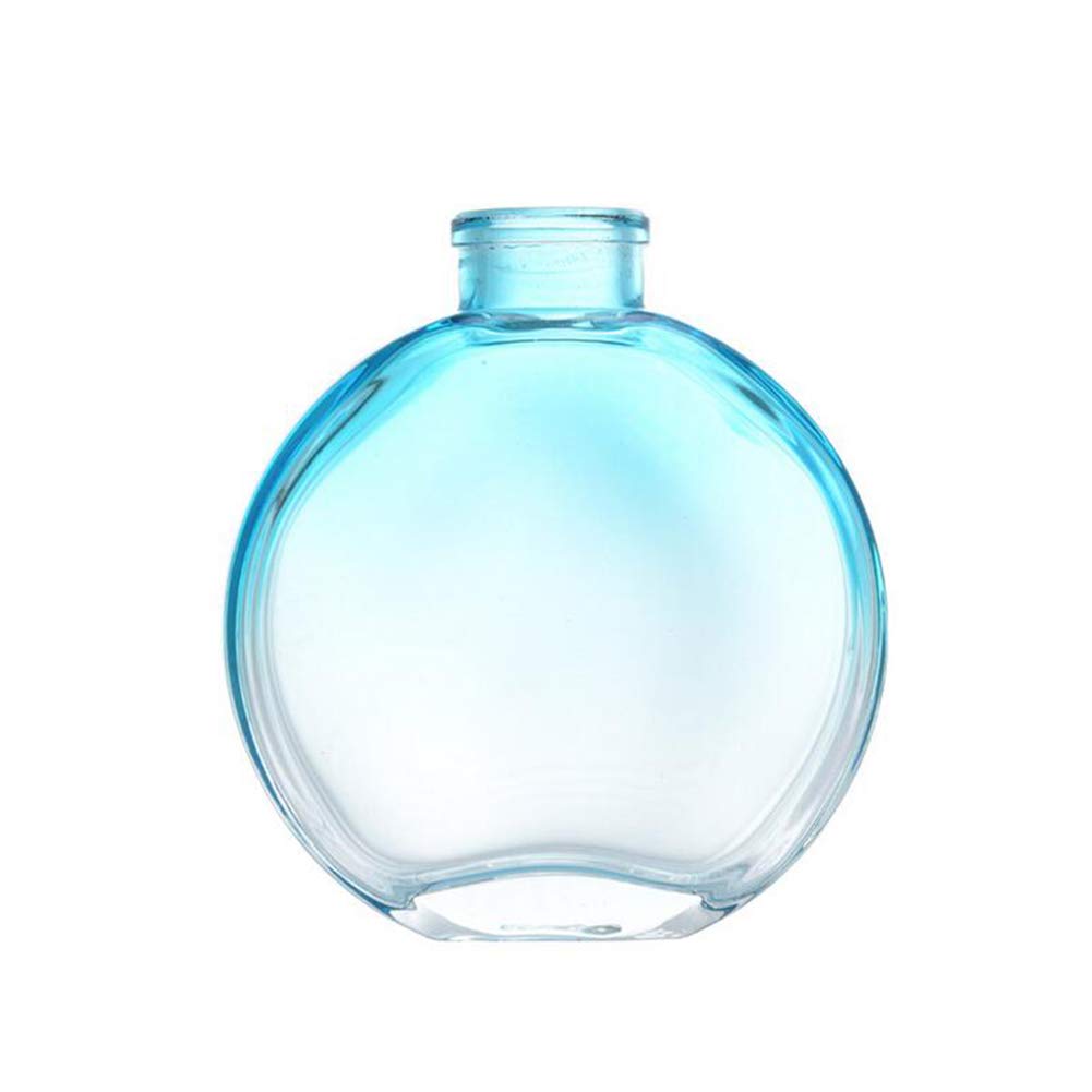 1Pcs 150ml/5oz Empty Refillable Glass Diffuser Bottles Aromatherapy Jar Container Fragrance Accessories Use for DIY Replacement Reed Diffuser Sticks Sets Essential Oils Crafts Decor Blue Gradient