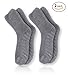 Pembrook Non Skid / Slip Socks – (2-Pack – Gray) – Hospital - Fuzzy Slipper Socks – Great for adults, men, women. Designed for medical hospital patients but great for everyone