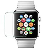 42mm Apple watch screen protective film - YiYiYi [2 bags] tempered glass screen protective film, anti-foam, scratch [cover only flat area]