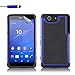 Sony Xperia Z3 Compact Case by 32nd - Shockproof Dual Defender Heavy Duty Tough Case Cover, Including Screen Protector, Cleaning Cloth and Touch Screen Stylus Pen - Deep Blue
