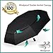 Procella Windproof Travel Umbrella - Small Collapsible and Lightweight - Large Cover When Open - Best for Kids Mens Womens