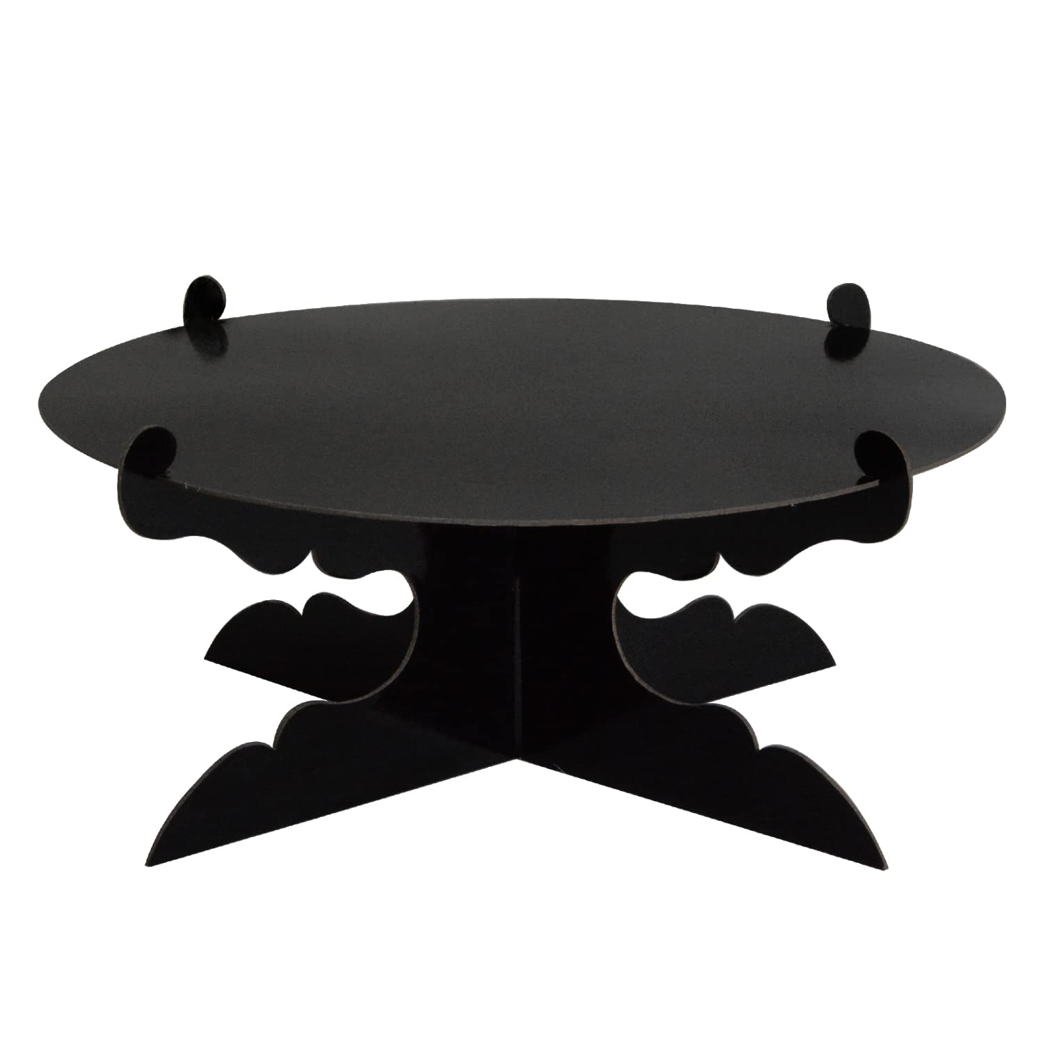 Photo 1 of Bobobag 12 inch Cardboard Cupcake Stands & Cake Stands for Party (Black, One)