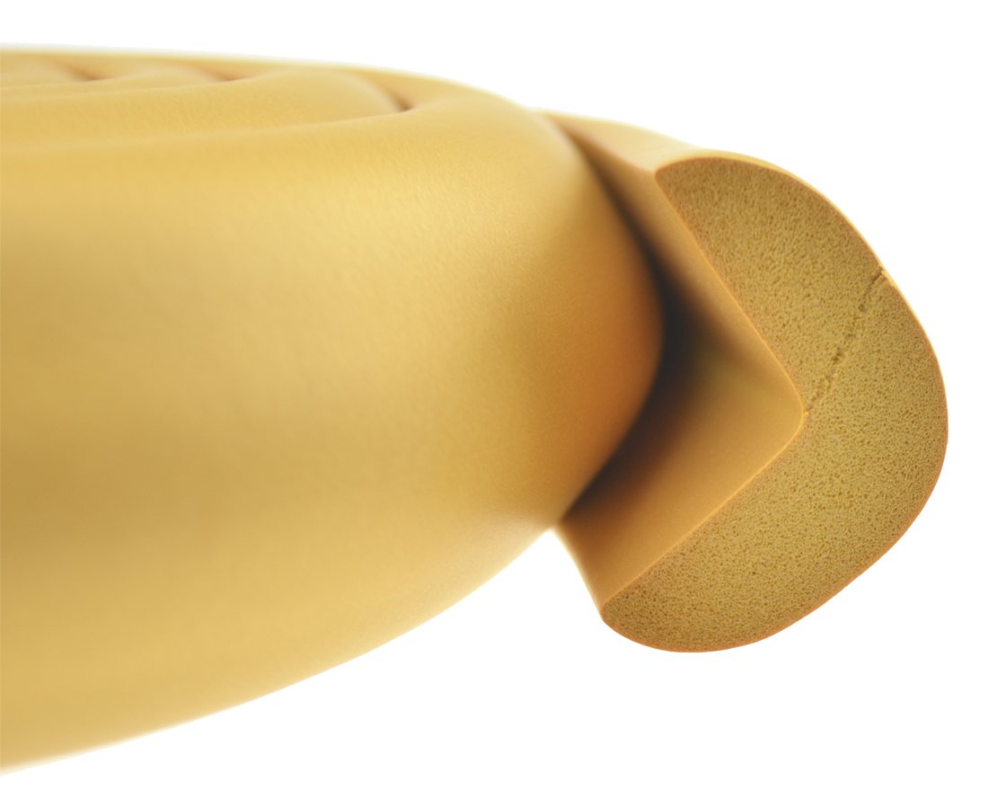 FiveSeasonStuff All Season Premium Foam Cushion Table Edge and Corner Guards / Edge Protectors / Edge Cushion / Edge Guards / Baby Proofing Child Proofing (Jumbo L-Profile Edge Protector Ginger 1pc 2Metre (T:5-14mm))