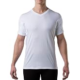 Men's Cotton Sweatproof Undershirt, Odor &amp; Sweat Blocking, V-Neck | For heavy sweat protection; blocks sweat marks, yellow stains, and odor