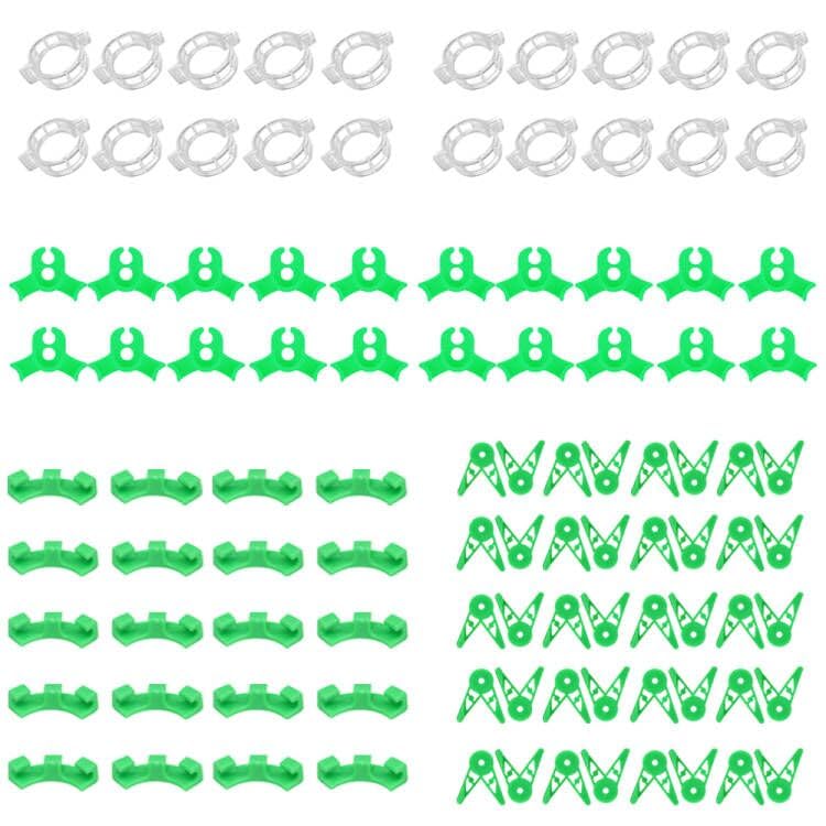 BOSOIRSOU 80 pcs Plant Stem Training Clips, Low Stress Plant Bud Bender Branches Trainer Plant Support Clips Plant Ties Trellis Clamps for Climbing Plants Garden Plant Grow Tools
