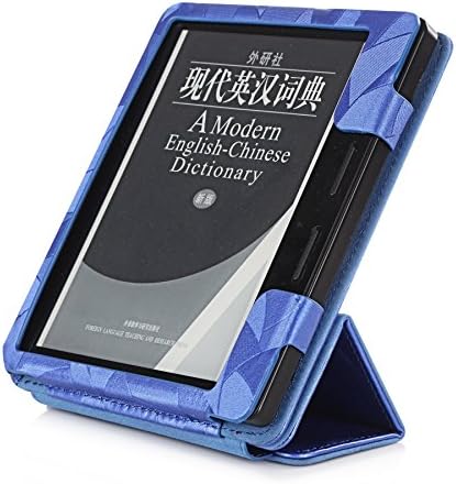 Kindle Oasis Case, Vistore Tri-Fold Multi-Angle Stand Folio PU Leather Tablet Case for 6 inch New Kindle Oasis eReader(2016 Released)(Blue)