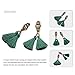 eManco Bohemian Ethnic Handcrafted Tassel Drop Dangle Earrings for Women Vintage Knot Alloy Jewelry Green