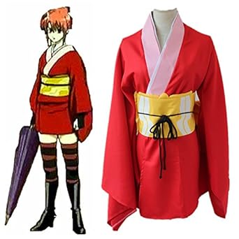Amazon 銀魂風 ぎんたま 神楽 かぐら 和服 吉原炎上編 コスプレ衣装