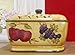 ACK Tuscan Mixed Fruit Collection Deluxe Hand-Painted Toast Bread Box Jar, 88475
