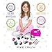 PixieCrush Pretend Play Makeup Kit. Designer Girls Purple Sparkle Bag Deluxe Makeup Set