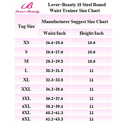 Lover-Beauty-Womens-Latex-Hourglass-Waist-Cincher-Training-Corset-Shapewear