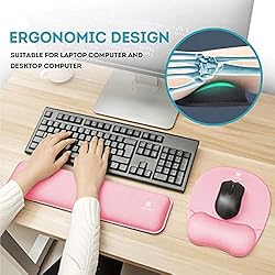Memory Foam Set Keyboard Wrist Rest Pad & Mouse