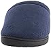 Isotoner Women's Classic Terry Clog Slippers Slip, Navy, Large / 8.5-9 US