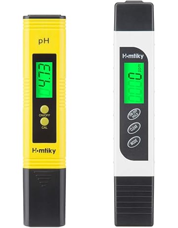 Homtiky Medidor pH, Medidor TDS Water Quality Tester EC 2 en 1 Digital, Temperatura
