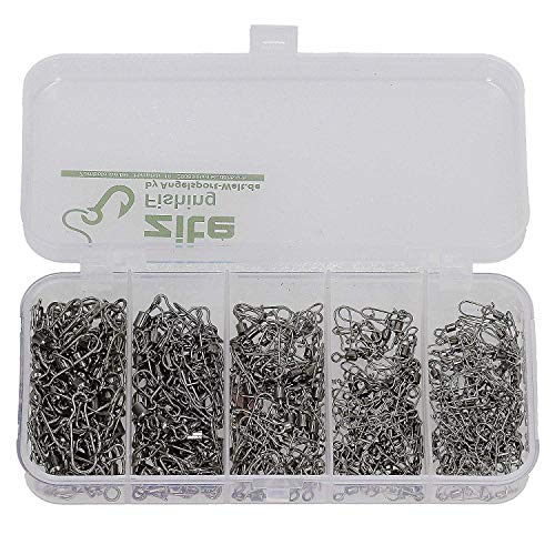Zite Fishing Sicherheits-Wirbel-Set Angeln 150 STK - Karabiner Angelwirbel-Sortiment 5 GröÃen Box + Schnur-Stopper – Bild 6