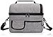 PuTwo Lunch Bag 8L Insulated Lunch Bag Lunch Box Lunch Bags for Women Lunch Bag for Men Cooler Bag with YKK Zip and Adjustable Shoulder Strap Lunch Tote for Kids Lunch Box Bento Lunch Pail - Grey