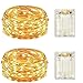 2 Pack Battery Operated Mini Lights,Indoor Led Fairy Lights with Timer 6 Hours on/18 Hours Off for Wedding Party Decorations,50 Count LEDs,18 Feet Silver Wire (Warm White)