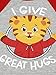 Daniel Tiger Toddler Boys Girls Long Sleeve Tee (3T, Red/Grey)