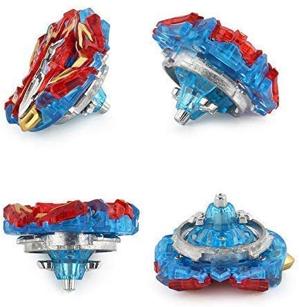 3T6B Spinning Tops Set with Carrying Case, 4pcs Burst Attack Spinning Tops 4D Set with Launcher Best Gift for Children