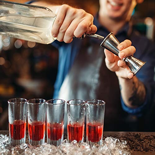 Double Cocktail Jigger with Measurements Inside(OZ&ML) Stainless Steel