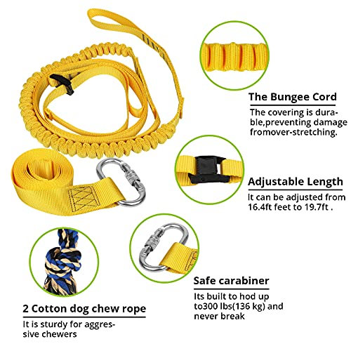 Dog Hanging Bungee Tug Toy Interactive Tether TugofWar for Pitbull