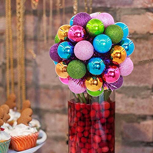 Kerstballen Ornamenten Combinatie 17.5cm kerstboom Hangers Geschenken Xmas Opknoping Decoraties Hortensia (Kleur: Gekleurd) - Afbeelding 4