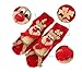 Coxeer Winter Slipper Socks 3d Animal Non-slip Household Floor Socks for Women