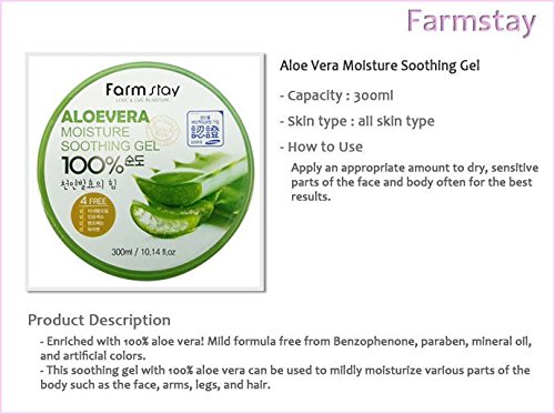 Farm Stay Aloe Vera Moisture Soothing Gel 300ml Aloe Vera | Desertcart  Gambia