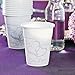 Lot of 50 Plastic Disposable Two Hearts Wedding Cups 16oz