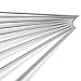 X-Chef 12-inch Metal Kabob Skewers, 304 Stainless Steel Barbecue Skewers Flat Skewer Sticks for Grilling, Pack of 12