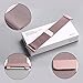hooroor for Fitbit Ionic Bands Small and Large for Women Men, Fully Magnetic Closure Clasp Mesh Loop Milanese Stainless Steel Metal Band (Rose Pink Small)