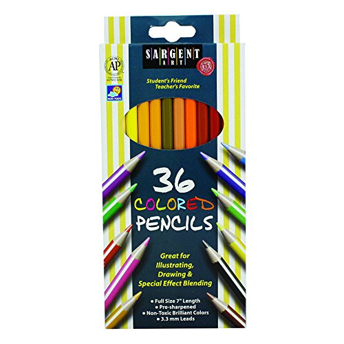SARGENT ART INC. SARGENT ART COLORED PENCILS 36 (Set of 6)