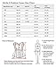 Alivila.Y Fashion Womens Plus Size Vintage Underbust Waist Training Corset 2686A-Black-4XL