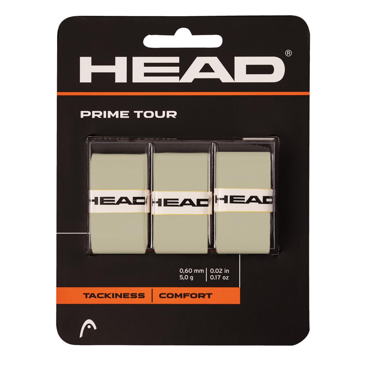 HEAD Prime Tour Overgrip 3 Pack Grey