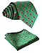 SetSense Men's Polka Dot Jacquard Woven Tie Necktie Set