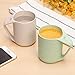 Aestar Multicolor Biodegradable Unbreakable Wheat Straw Water Cup Tumblers 13.5oz Set of 2 for Coffee, Tea, Water, Milk, Juice … (XL)