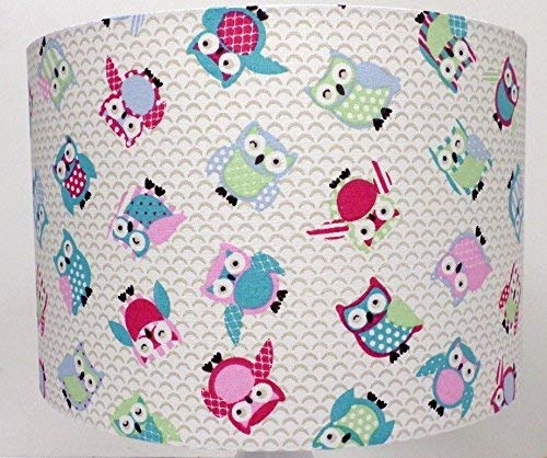 12" Toot Owl Candy Lampshade,Ceiling Pendant, Table Lamp