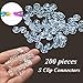 QINGYA 7200 pcs Loom Rubber Bands-26-Colors Loom Bands Refills Kit with 200 Clip Connectors&6 Hooks for Kids Bracelet Weaving DIY Crafting