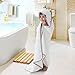 KONVINIT Baby Hooded Towel, Super Soft and Absorbent Organic Bamboo Baby Towel for Girls and Boys, Durable and Hypoallergenic Baby Bath Towel for Newborn, Infant and Toddler, 34 x 34 Inches (White)