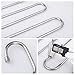 HOMEIDEAS Pants Hangers Space Saving S-Shape/Type Multi Layers Pants Hangers Stainless Steel Trousers Hangers for Pants Jeans Scarf(5 Layers,6Pcs)