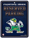 NCAA Notre Dame Fighting Irish Hi-Res Metal Parking Sign