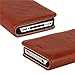 iPhone 4 case,iPhone 4s wallet Case, Wallet Leather Folio [ Slim Fit ] [ Heavy Duty Protection ] Soft TPU Back Kickstand Case for iPhone 4 / 4s with Magnetic Closure and Wrist Strap - Brown