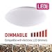 OSTWIN (4 Pack) 11 Inch Dimmable LED Ceiling Light, Flush Mount Round Light Fixture, 16 Watts (75W Replacement), 1500 Lm, 5000K (Daylight), Acrylic Shade, ETL Listed
