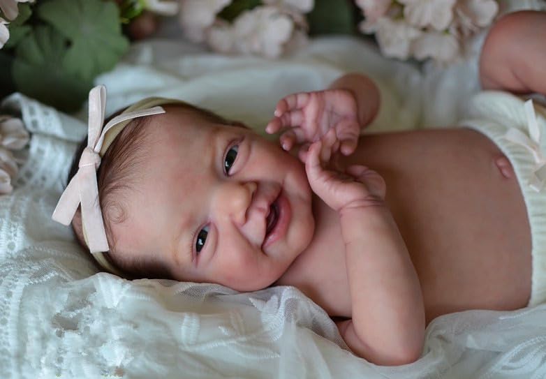 ICradle Reborn Baby Dolls 20Inch Full Body Vinyl Reborn Baby Doll Girl Lifelike Real Baby for Kids Gift