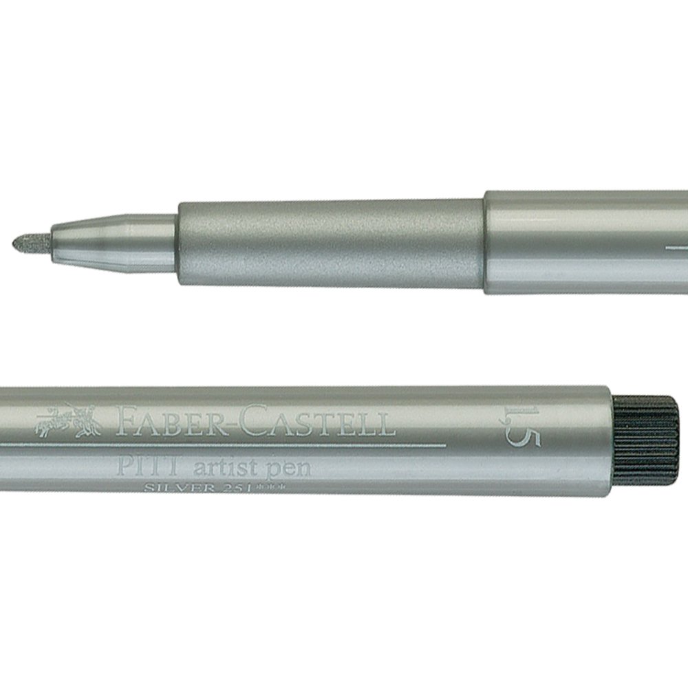 Faber-Castell 167351 Ballpoint Pen-Black/Silver