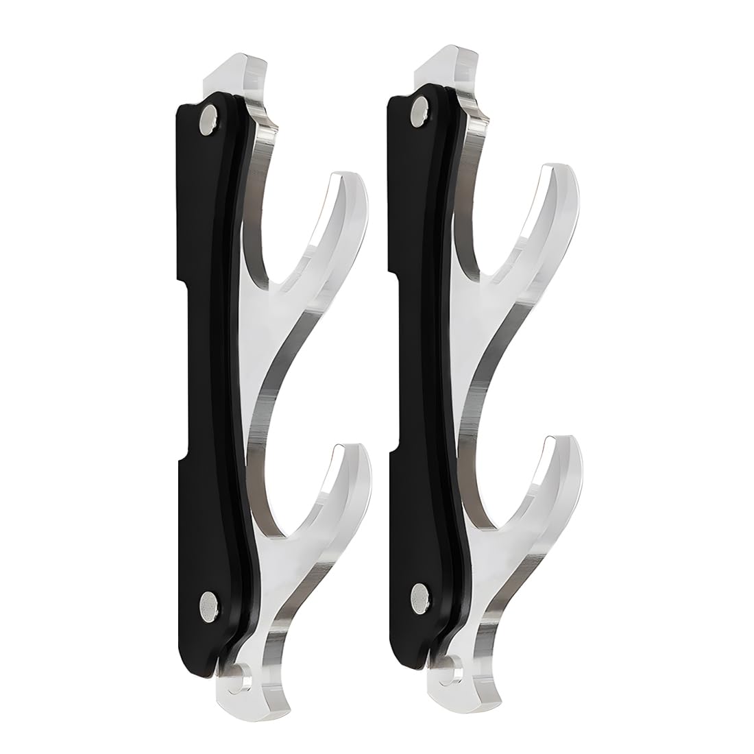 SEEMINESALE Sword Holder Wall Mount, Samurai Sword Stand for Wall Display, Lightsaber Holder for Wall, Sword Holder Wall Mount for Sword Display (Black)