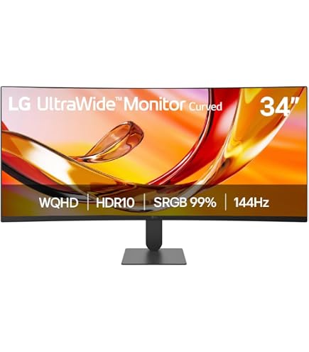 ディスプレイ・モニター本体 LG 34WP60C-B Curved UltraWide QHD LG 34WP60C-B 34-Inch 21:9 Curved UltraWide QHD (3440x1440) VA