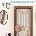 MILIJIA Coat Rack, Over the Door Hanger with Mesh Basket, Detachable Storage Shelf for Towels, Hats, Handbags, Coats (White-2 Baskets)